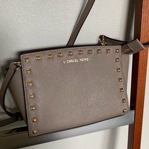Genuine Michael Kors Studded Crossbody Purse